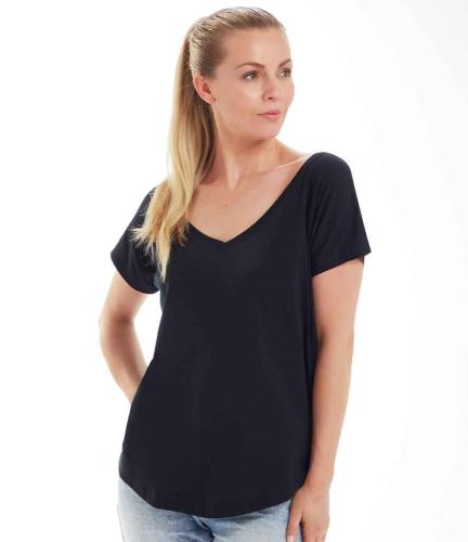 Mantis Lds Loose Fit V Nk T - Black - L